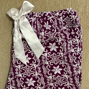 Cacique Cotton Tie Sleep capris